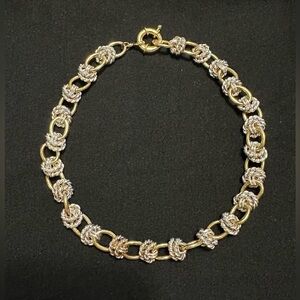 Vintage Goldtone/Silvertone Chain Link Necklace